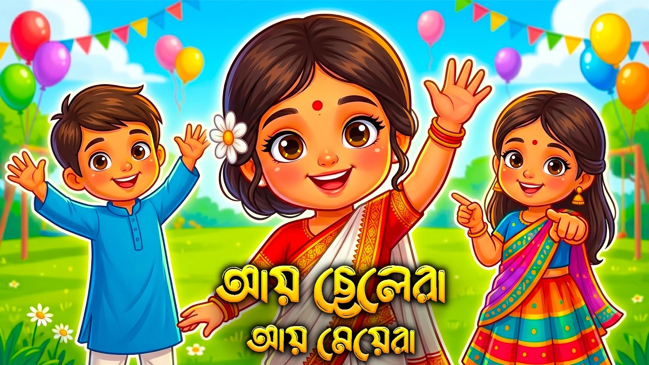 Aye Chelera Aye Meyera | আয় ছেলেরা আয় মেয়েরা | Bengali Rhymes | Shishu Mela | বাংলা ছড়া গান