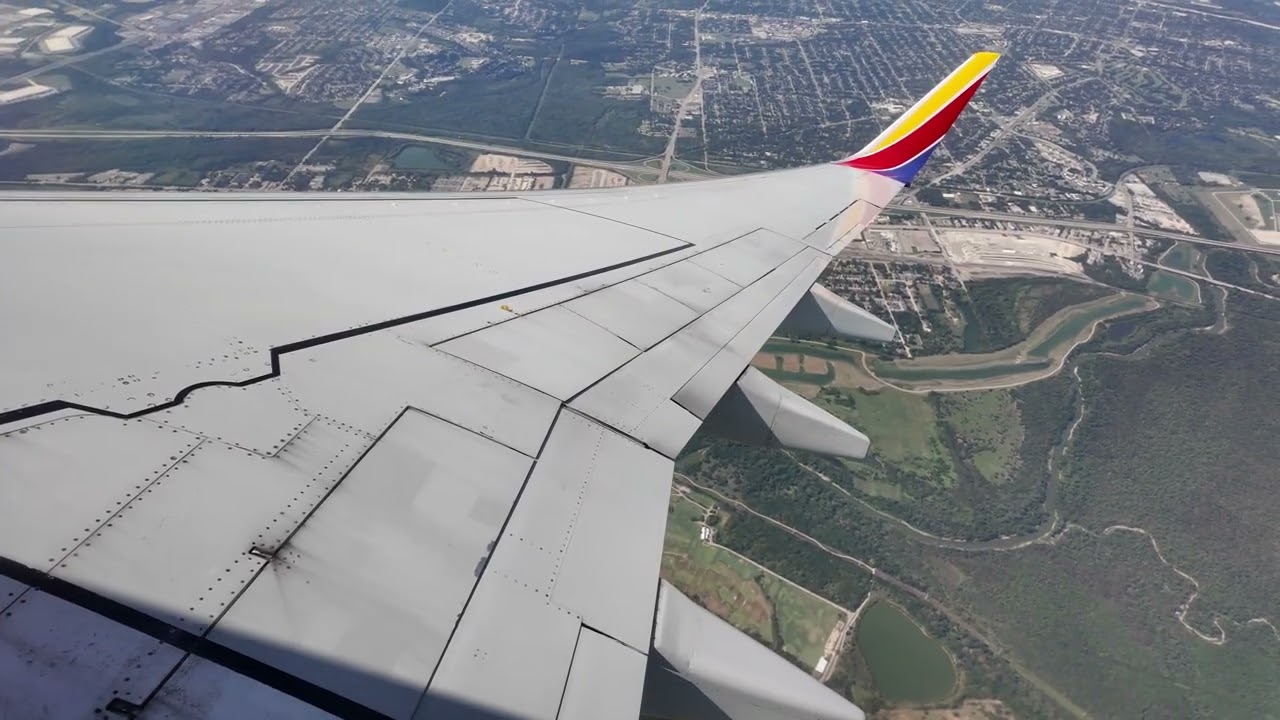 4K | Dallas to Austin Full Flight | Southwest Airlines | Pushback to Landing | Boeing 737-700