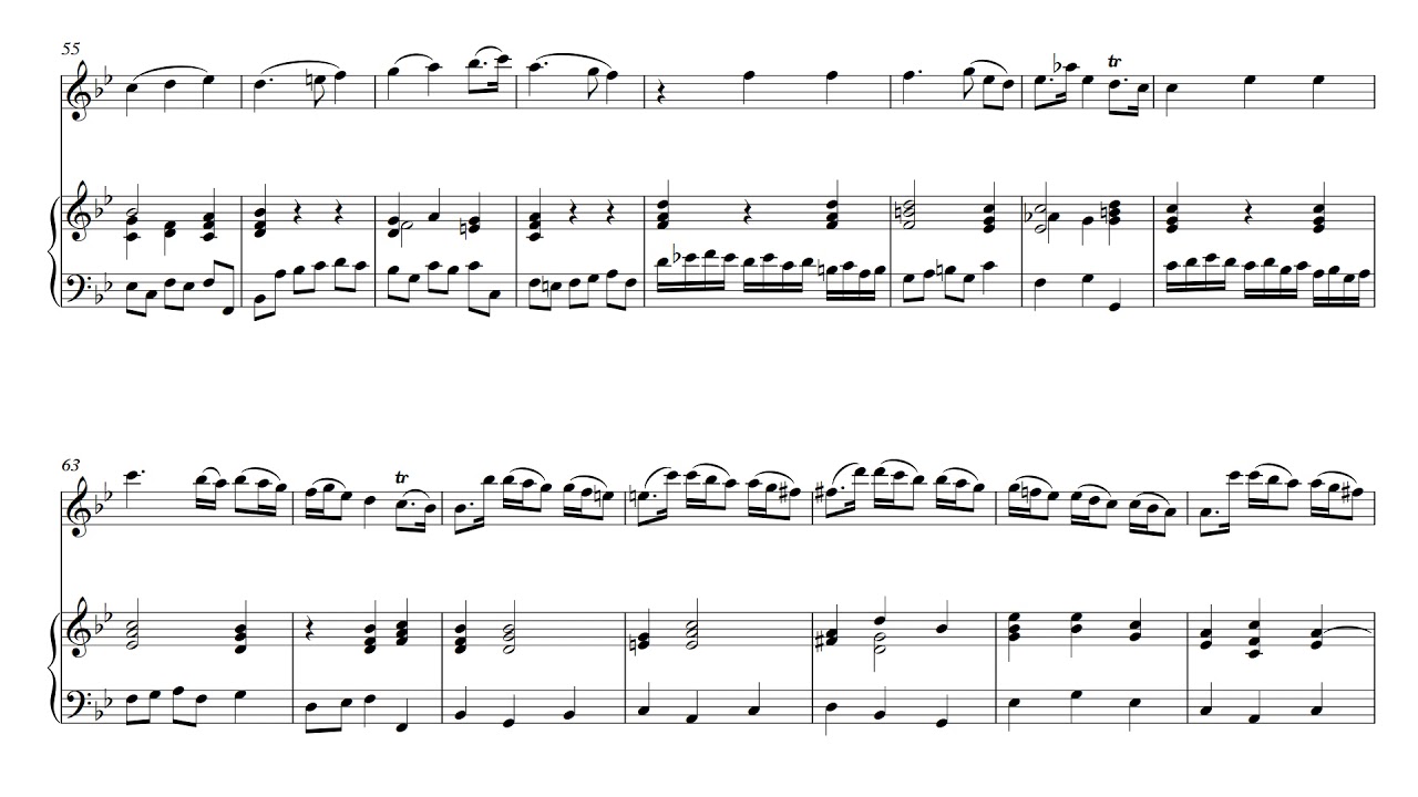Handel flute sonata no 2, g minor accompaniment