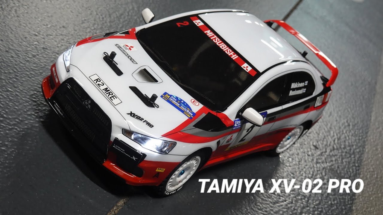 TAMIYA RC카 XV02 PRO FREE RUN 타미야 란에보 랠리 달려 보자!!