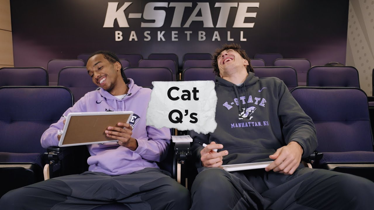 K-State Men's Basketball | Cat Q's - Abdi Bashir Jr. and Dorin Buca