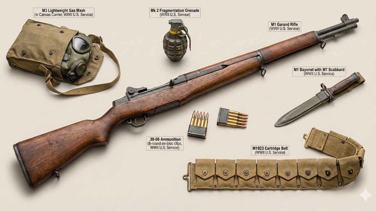 Every Item a WW2 US Soldier Actually Carried EXPLAINED in 10 Minutes