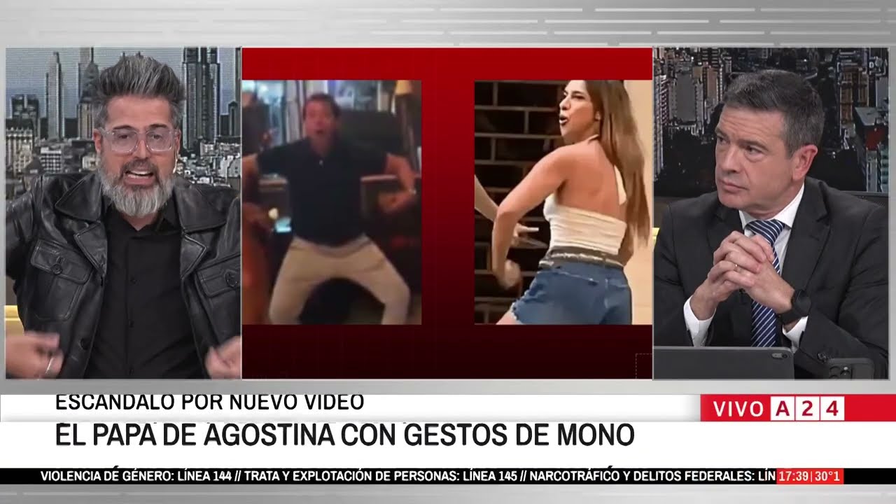 🔴 SE VIRALIZ&Oacute; UN VIDEO DEL PADRE DE AGOSTINA P&Aacute;EZ HACIENDO GESTOS DE MONO