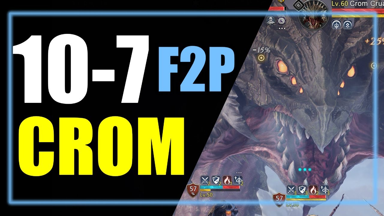 10-7 F2P Crom Cruach | You got this | King Arthur Legends Rise Top tier heroes guide list