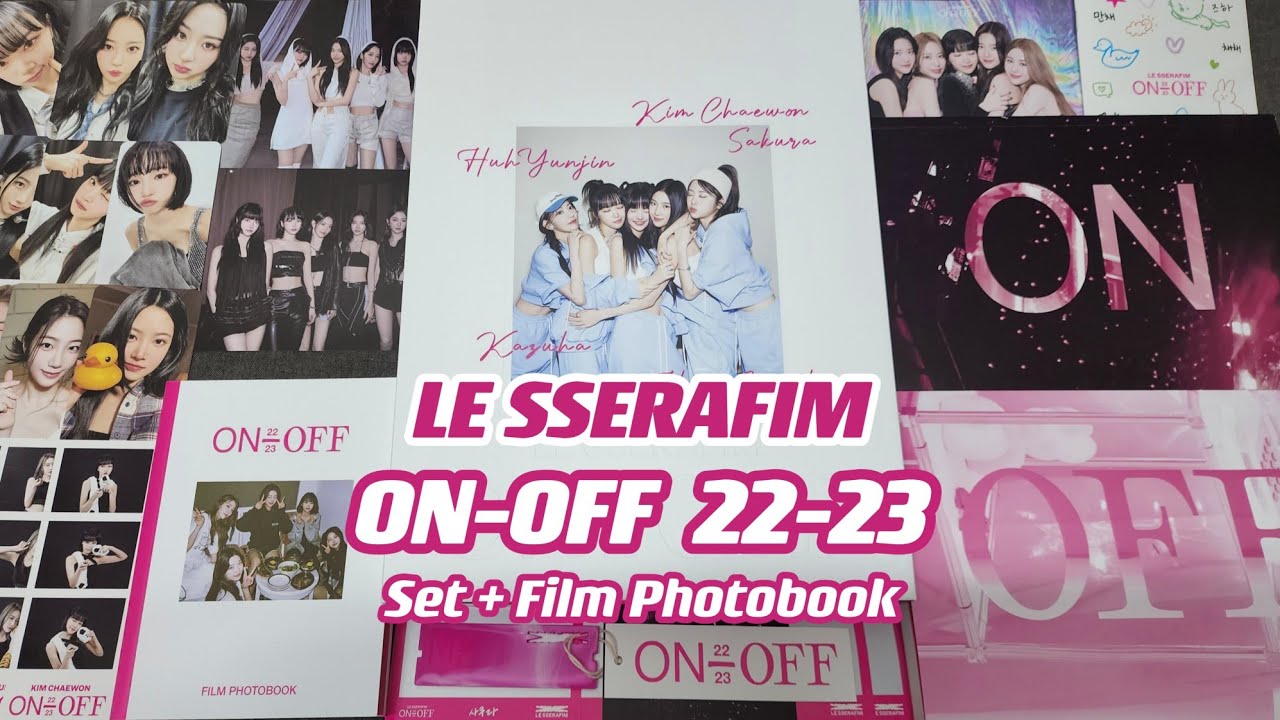 [Unboxing] LE SSERAFIM - ON - OFF 22 - 23 Photobook + Film Photobook (with Weverse POB)