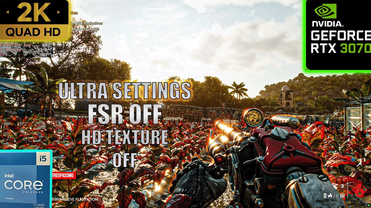 Far Cry 6 : RTX 3070 8GB ( 1440p Ultra Graphics Ray Tracing ON fsr off )