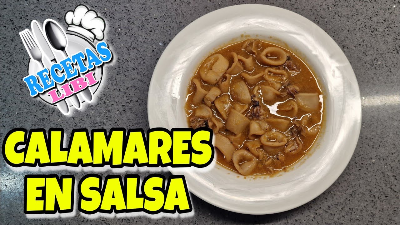 Calamares en salsa (Receta Saludable para Perder Peso)