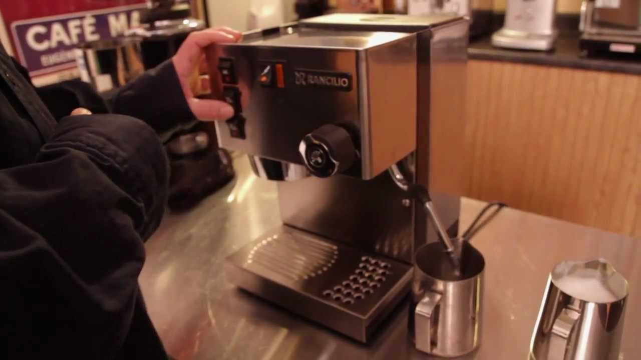 Mark shows how to Steam Milk on Rancilio Silvia Espesso Machine