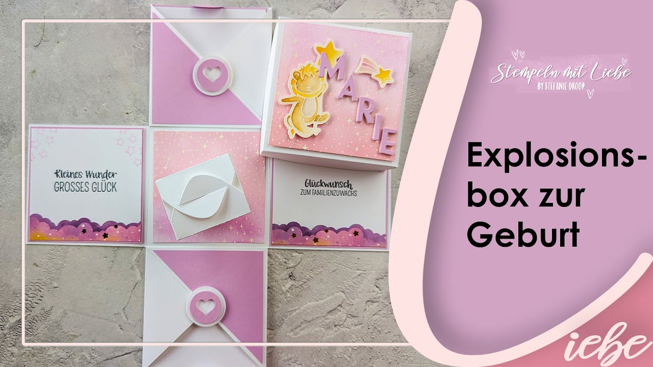Stampin' Up! | Tutorial: Explosionsbox mit Produktpaket Kleine Träume🌺- Livestream  | Anleitung