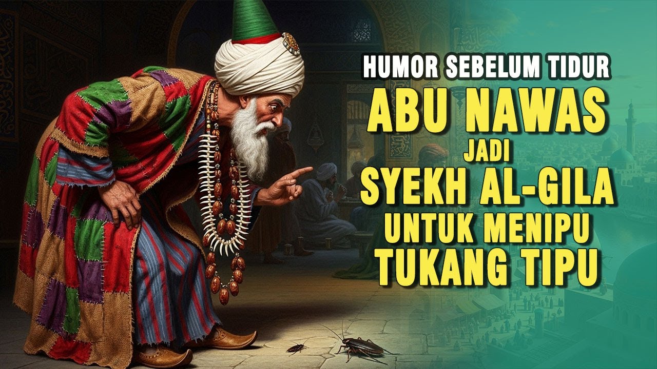 ABU NAWAS MENYAMAR JADI SYEKH AL-GILA UNTUK MENIPU TUKANG TIPU || KISAH LUCU PENGANTAR TIDUR