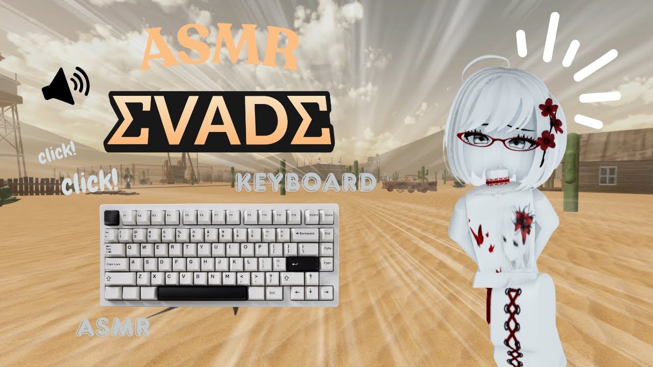 Evade Gameplay +Keyboard ASMR (creamy!)