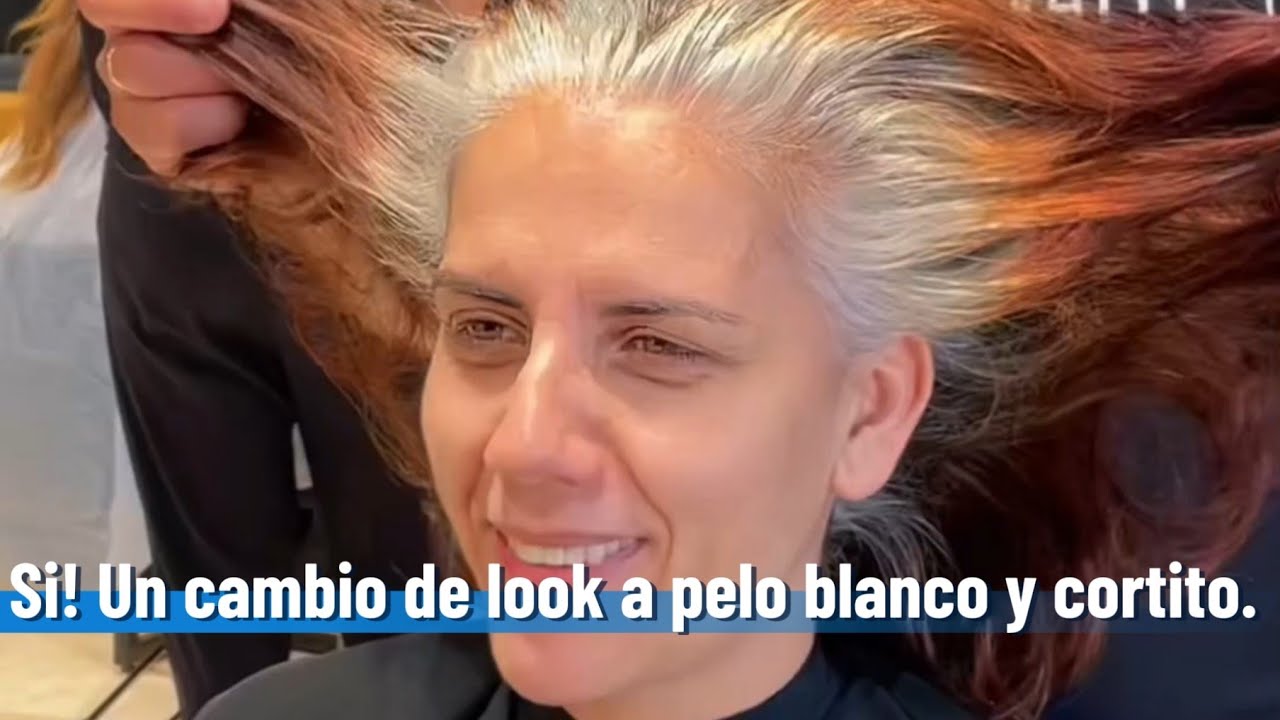 Si! Un cambio de look a pelo blanco y cortito. Está increíble, #victordelvalle #whitehair #peluquera