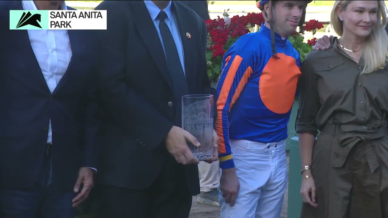 Plutarch wins the Robert B. Lewis Stakes on Saturday, February 7 at Santa Anita Park