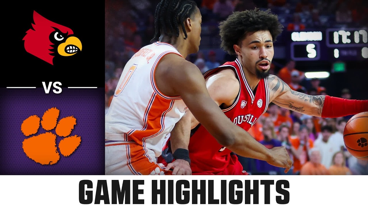 Louisville vs. Clemson Game Highlights | 2025-26 ACC Men's Basketball