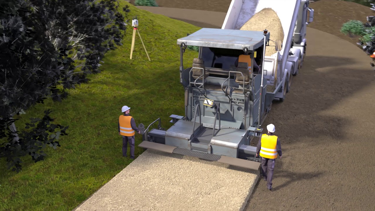 Leica iCON pave for asphalt paving