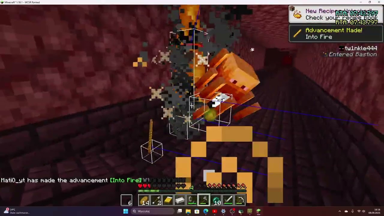Minecraft RANKED speedrun (17:32)