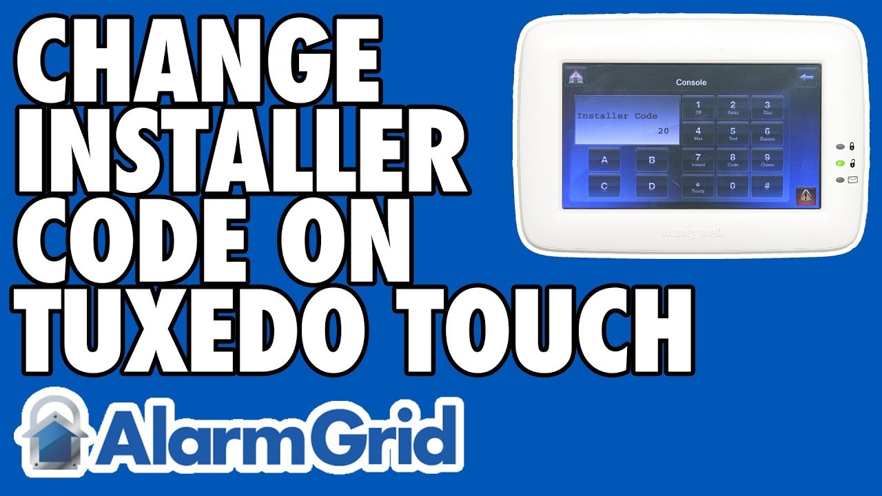 Changing the Installer Code Using a Tuxedo Touch Keypad