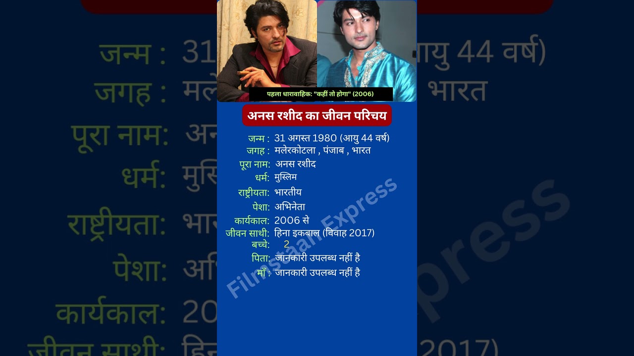 अनस रशीद का जीवन परिचय #anasrashid