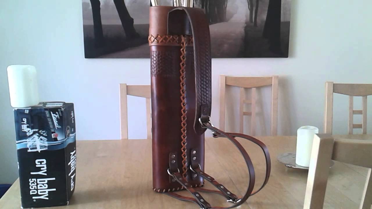 A custom made Leather archery back quiver for ME!