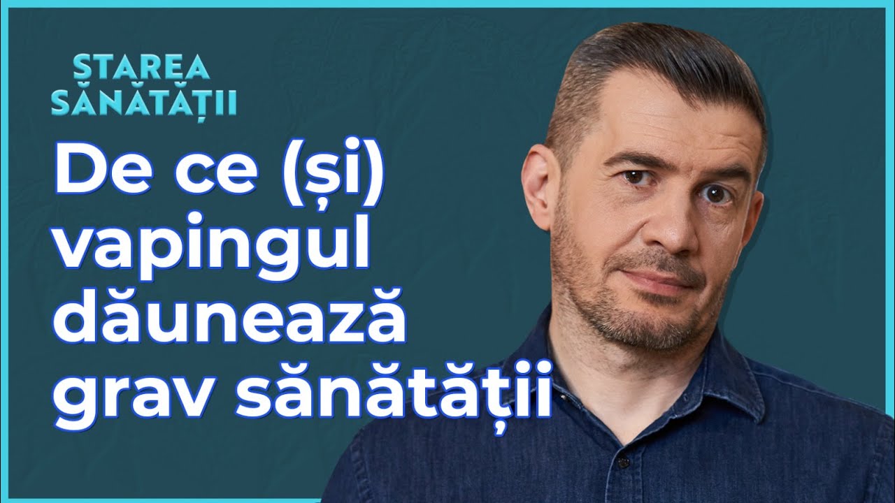 Cât de nesigur e vapingul? Boala plămânului popcorn. Și o boală nouă: EVALI | Starea Sănătății S4E42