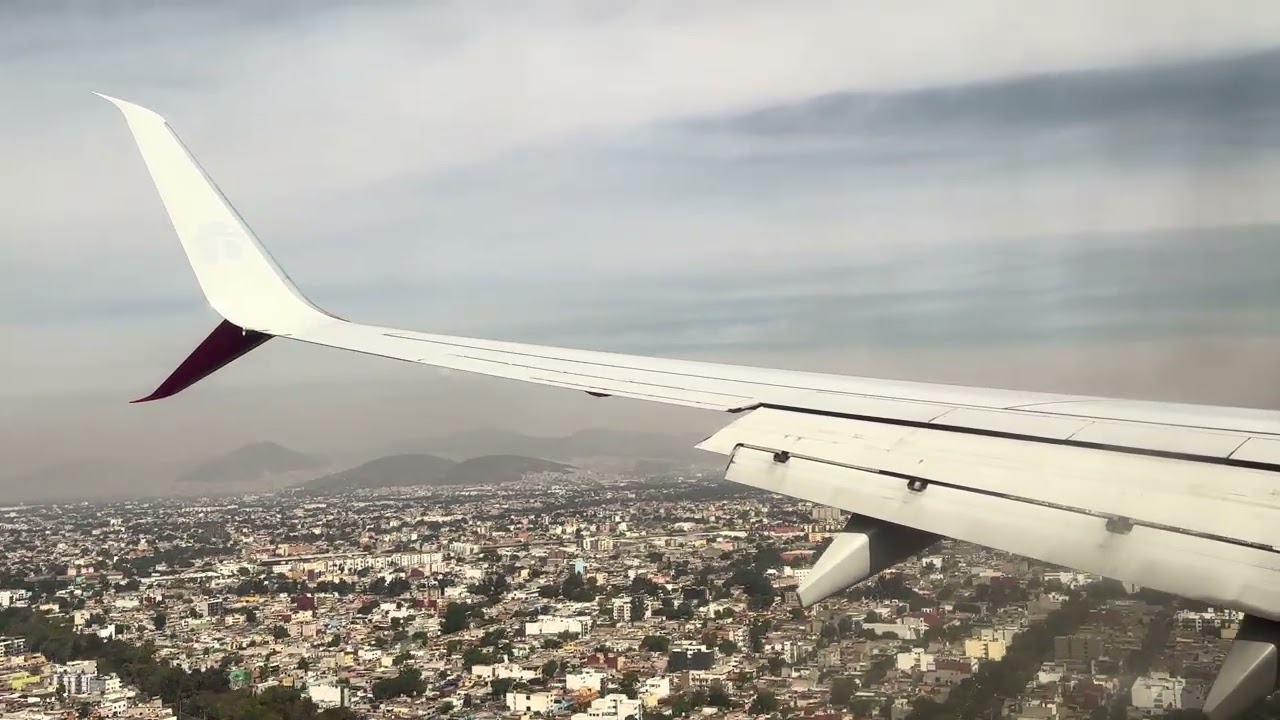 Landing in Mexico City! Aeromexico Boeing 737-800 flight 1741