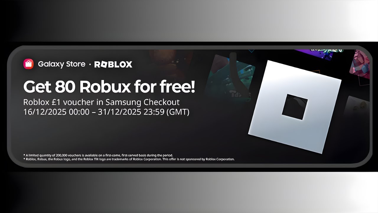 Free 80 Robux by Samsung