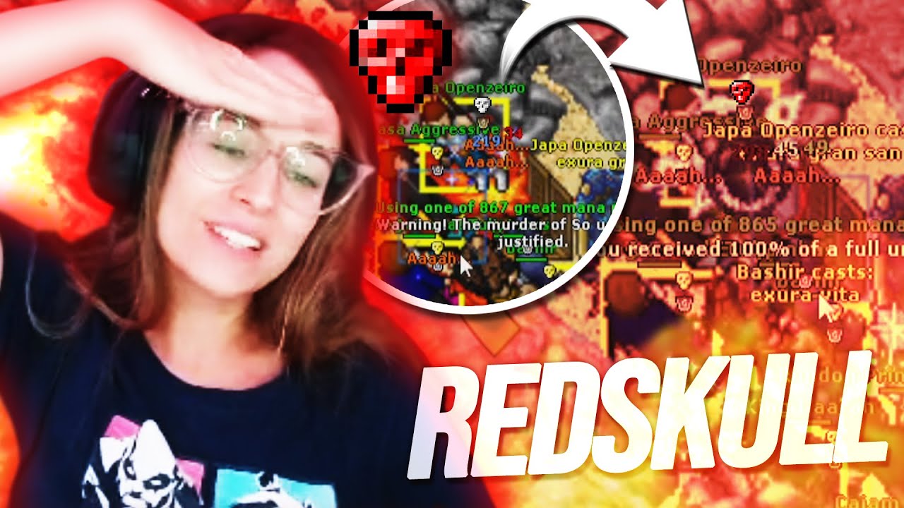 GETTING REDSKULL IN THE MIDDLE OF ENEMIES | LEVEL 1930 DOWN | ALO FERUMBRINHAS! #TibiaFerumbrinha🧙