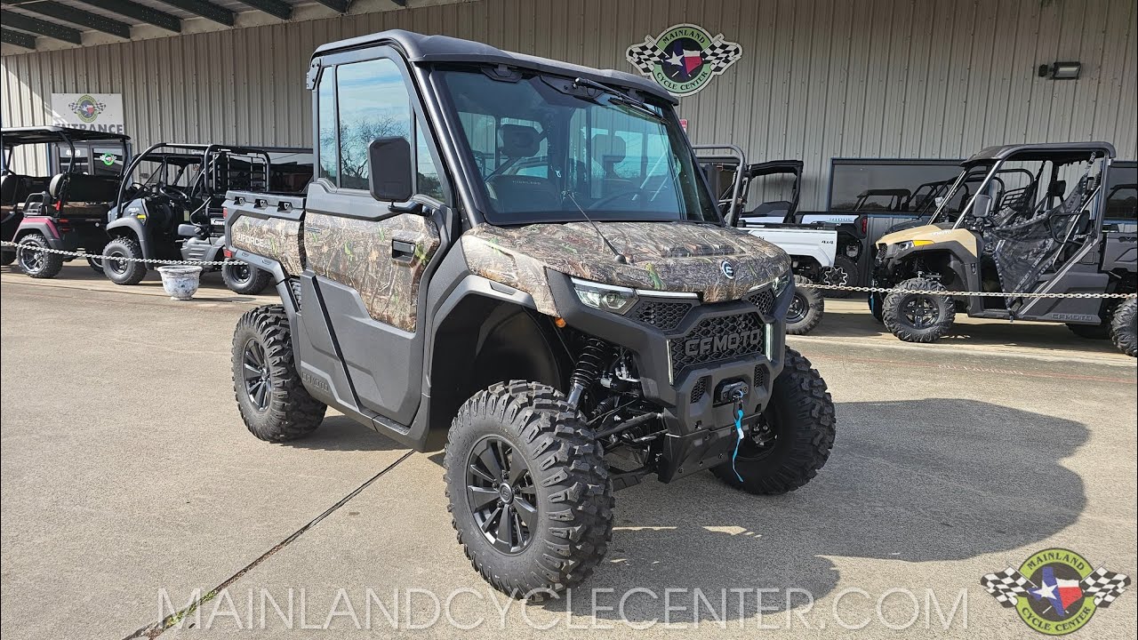 2026 CFMOTO UFORCE U10 PRO Highland CAMO SINGLE CAB WALK-AROUND