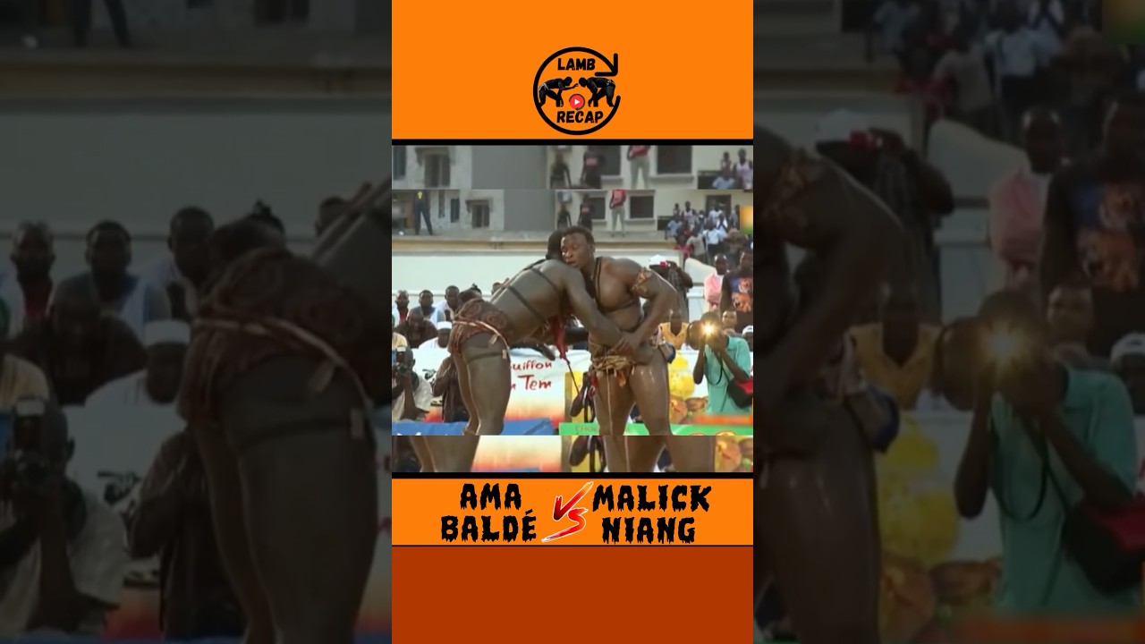 Ama Bald&eacute; Vs Malick Niang Combat Ga&iuml;nd&eacute;🦁 #luttes&eacute;n&eacute;galaise #lamb #amabalde #malickniang #senegal