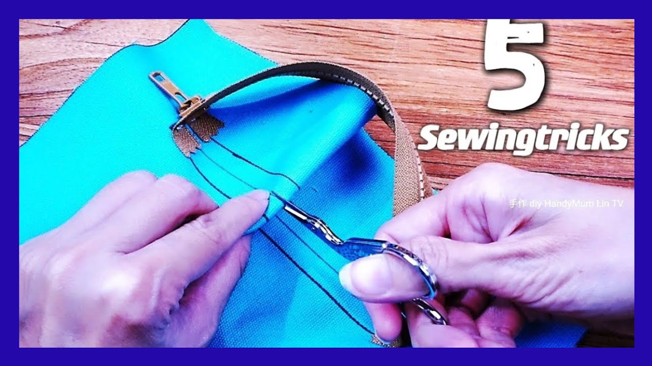 HOW to sew 5 zippered pockets in different way / Bag Pockets Idea