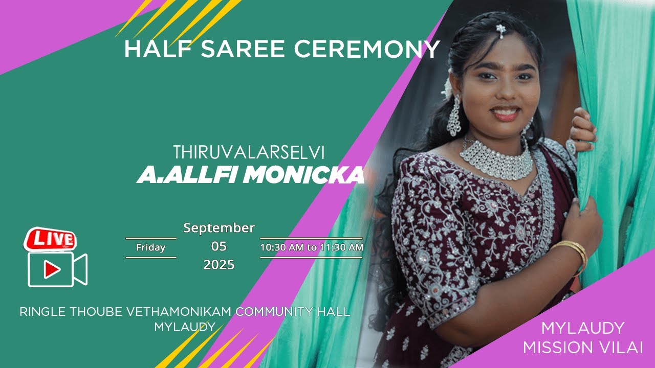 Puberty Function05-09-2025 10:30AM | A.Allfi Monicka | RT Vethamonikam CSI Community Hall | Mylaudy