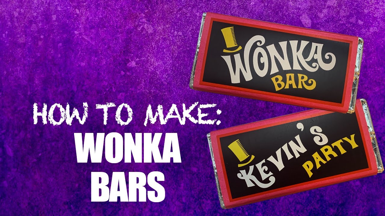 How to make a Wonka Bar and Golden Ticket! 1971 - FREE download for you to customise!