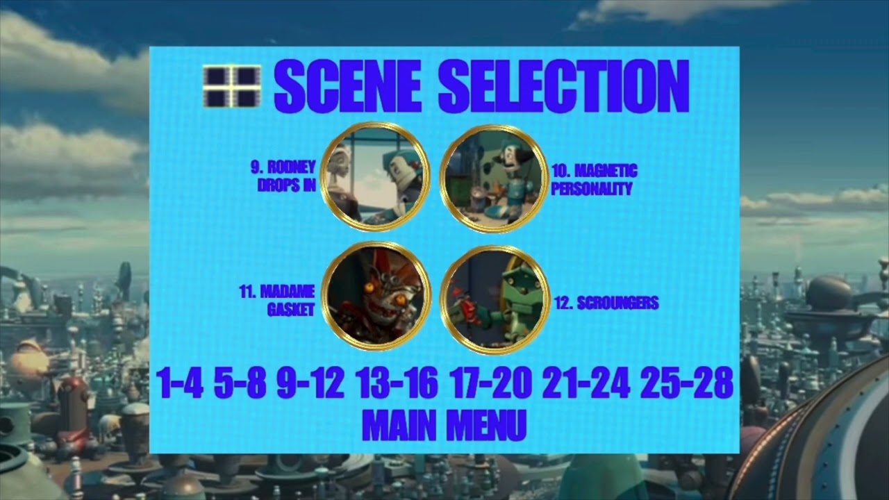 Disney Robots 2005 DVD Menu Walkthrough
