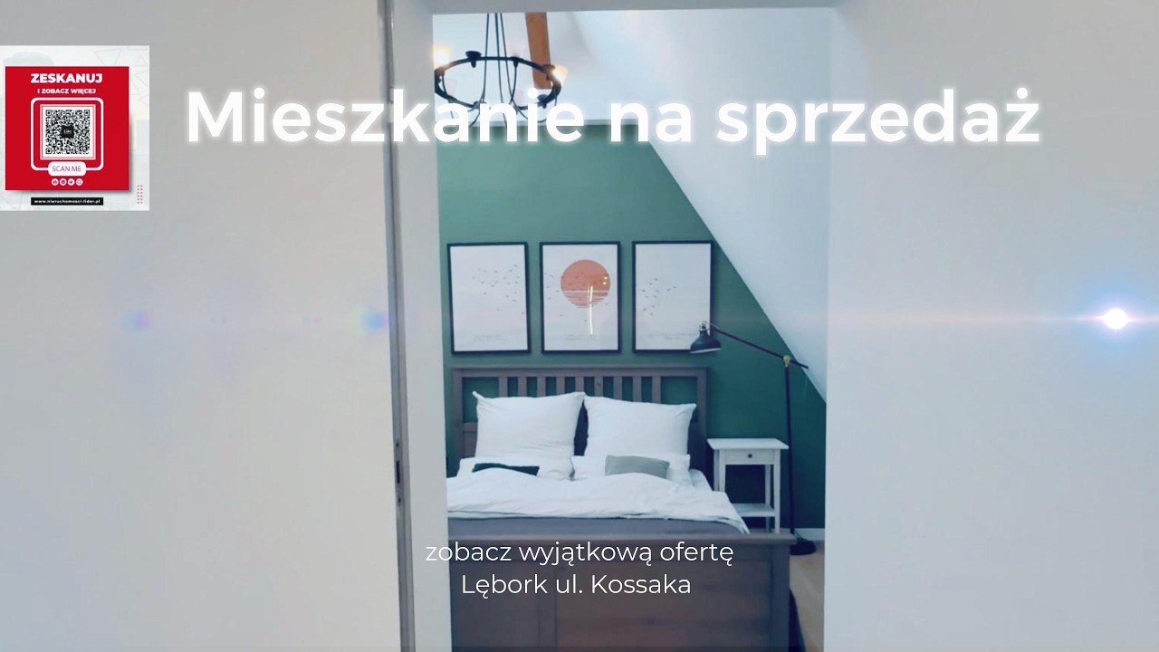 🎬 3-pokojowe mieszkanie w Lęborku z dwiema łazienkami |