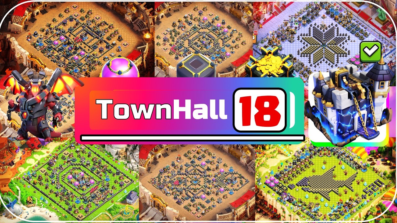 TOP 20! NEW BEST TH18 Base Layouts | Town Hall 18 (TH18) War/Legend Base/Farming Base/Progress Base