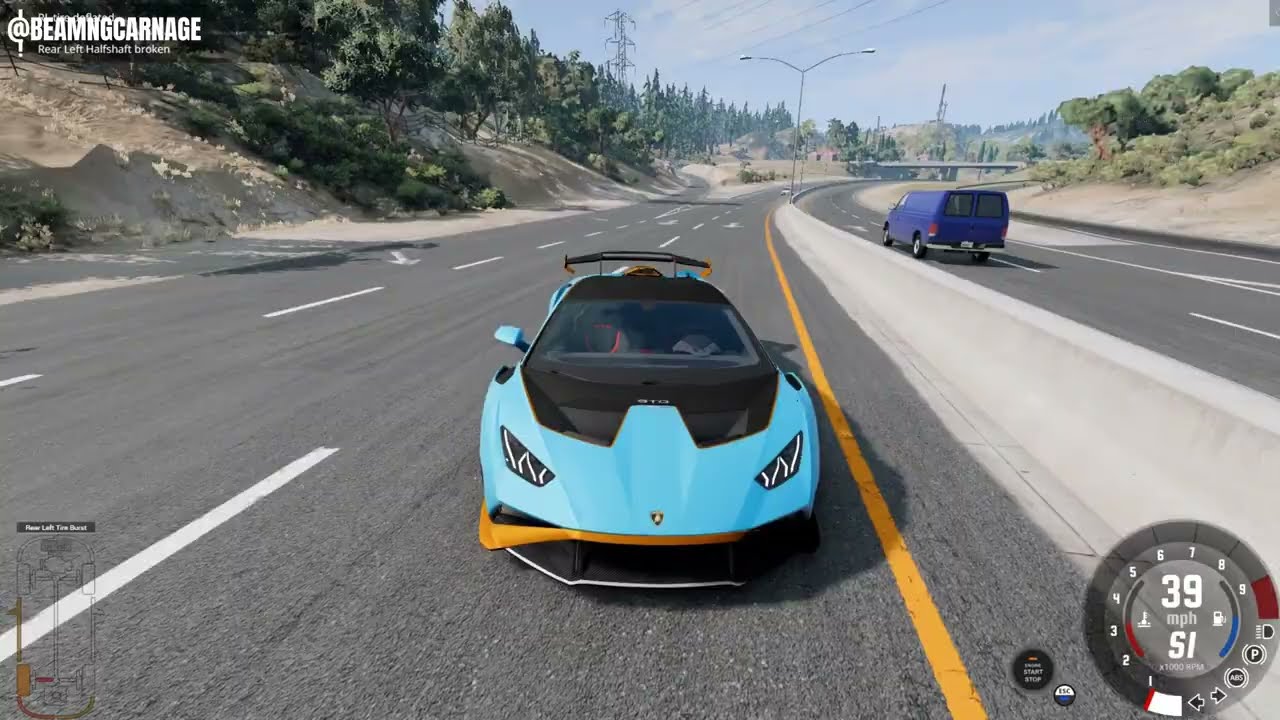 Massive Crash Compilation in BeamNG drive #191 - BeamNG Carnage