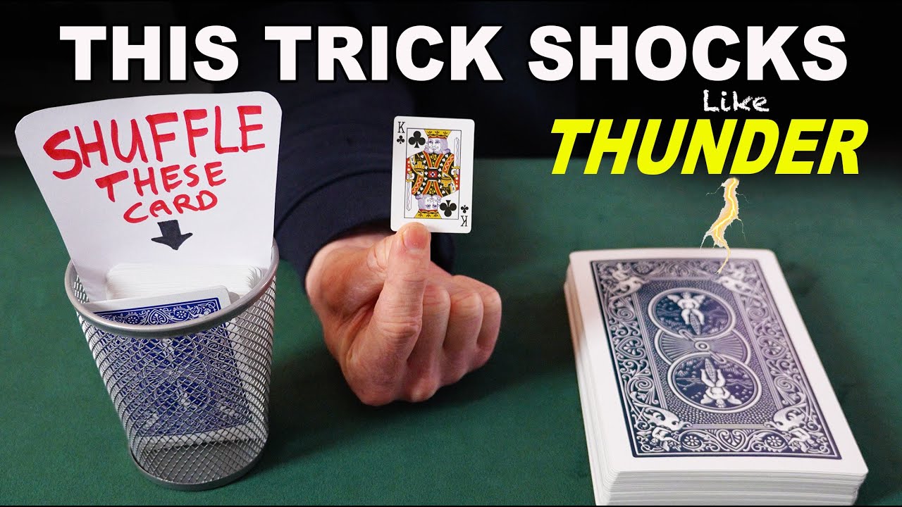 Потрясающий карточный фокус с гениальной силой [Учебное пособие]