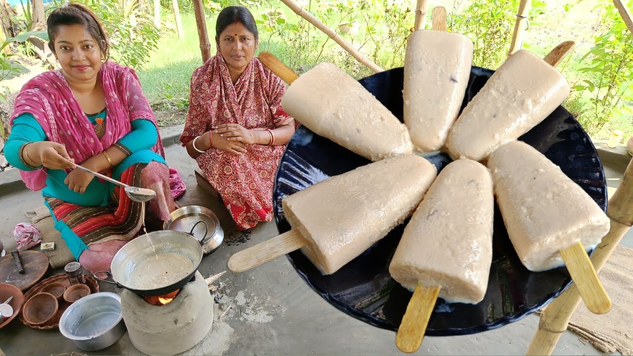 কমখরচে সহজ পদ্ধতিতে সেরা মালাই আইসক্রিম  বাড়িতে বানিয়ে নিন | Malai Icecream Recipe | Village Food