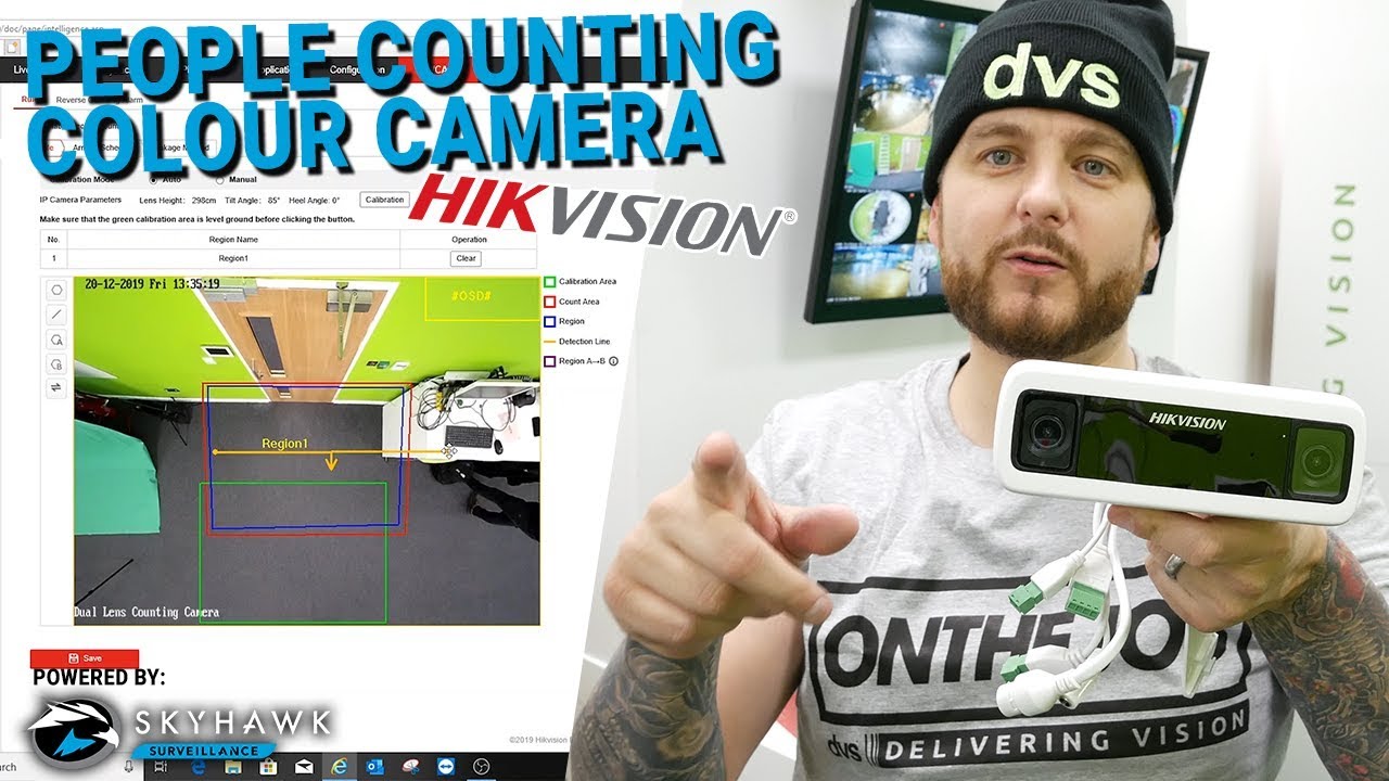 NEW: Hikvision People Counting Colour Camera (DS-2CD6825G0/C-IVS)
