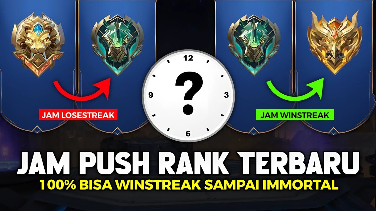 JAM PUSH RANK TERBARU ANTI DARKSYSTEM SEASON 39 - Mobile Legends Indonesia