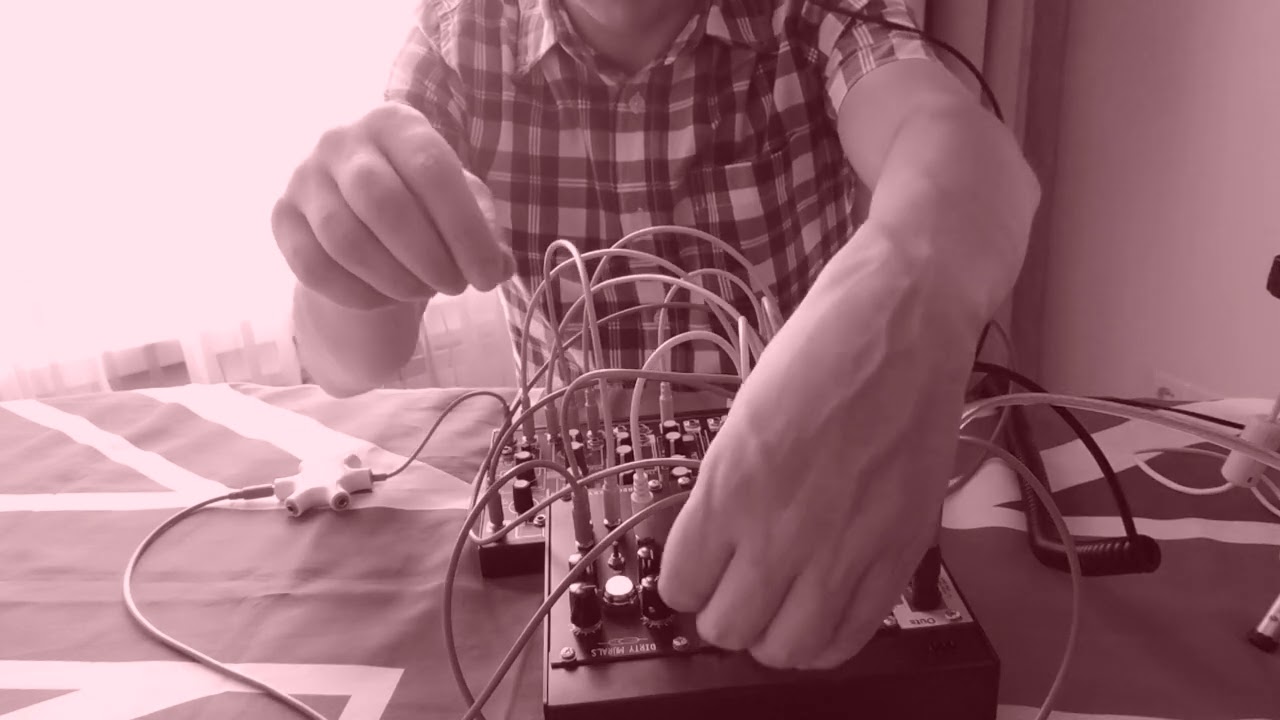 Eurorack modular psychedelic techno jam (0-Coast, 2HP Play, Recovery Dirty Murals)