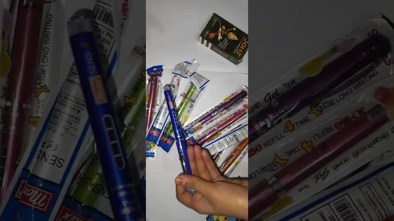 montex gel pens unboxing sens s