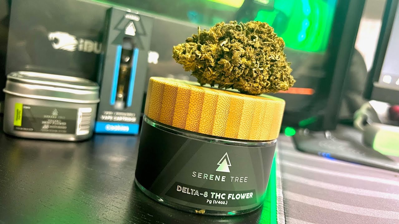 SERENE TREE DELTA 8 FLOWER REVIEW CARE PACKAGE UNBOXING