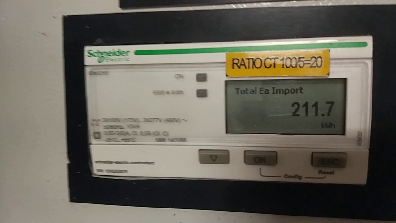 Setting modbus Schneider iEM 3155 & 3255