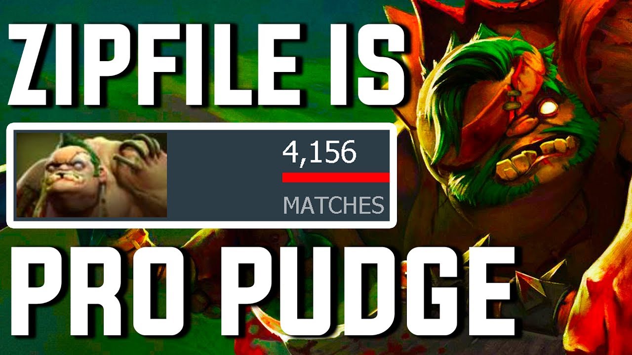 ZIPFILE IS PRO PUDGE - 4150 MATCHES WITH PUDGE - Dota 2