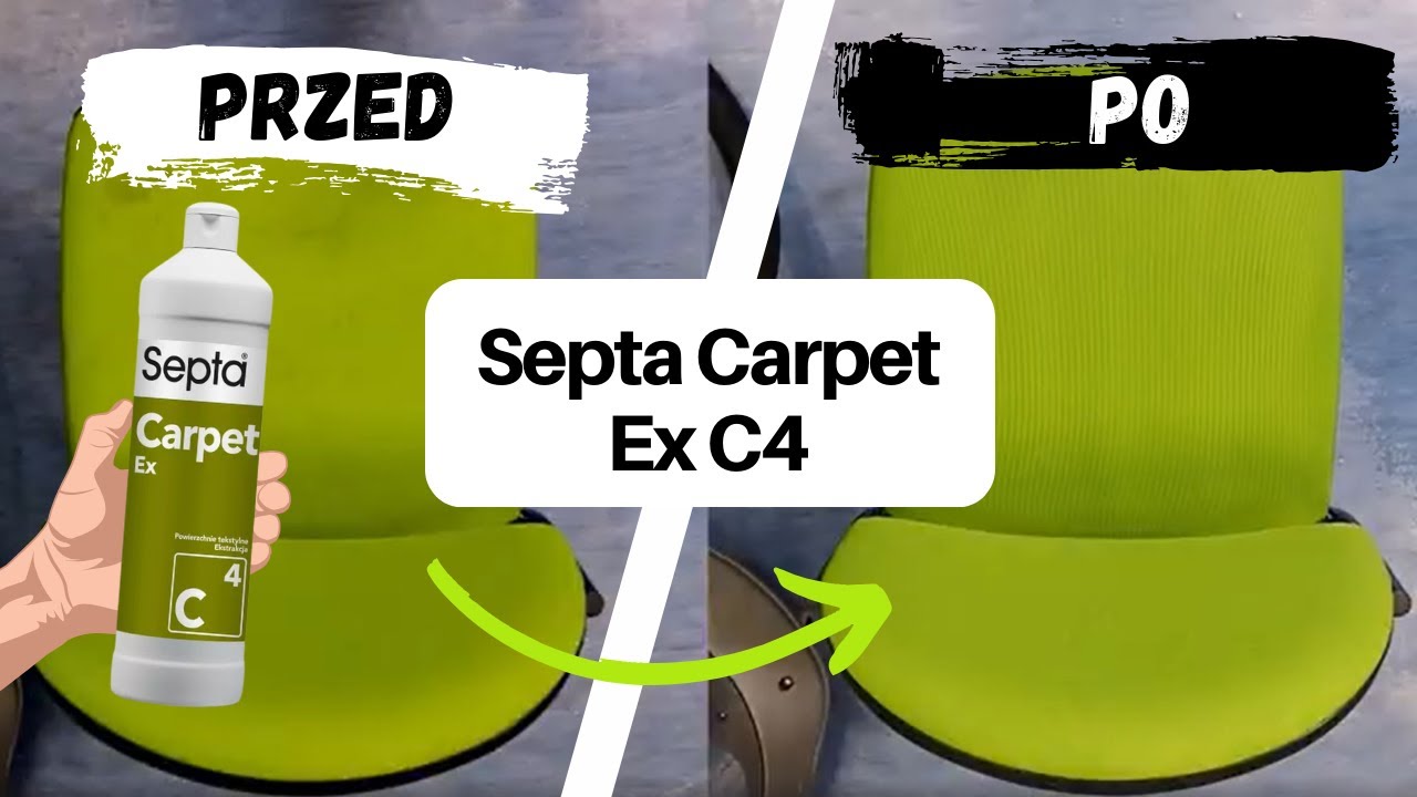 Jak wyprać fotel metodą ekstrakcji z Septa Carpet Ex C4 | Agapit