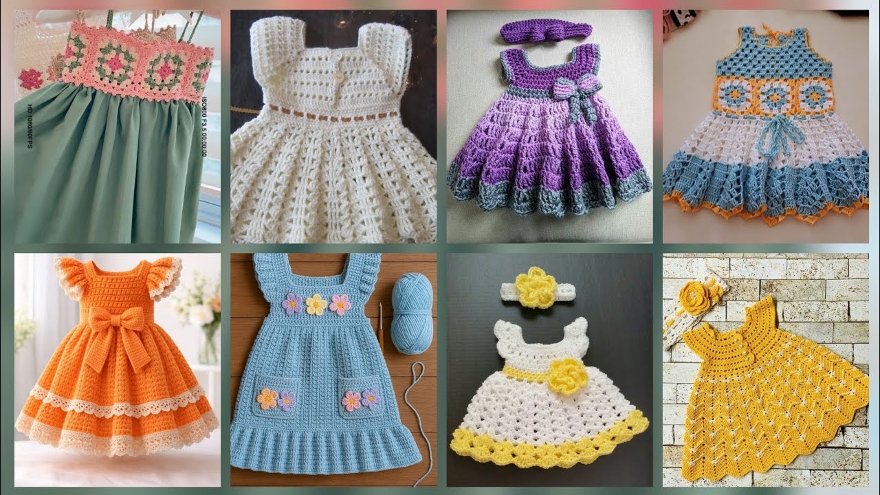 Most beautiful and unique crochet kids dressed design ideas