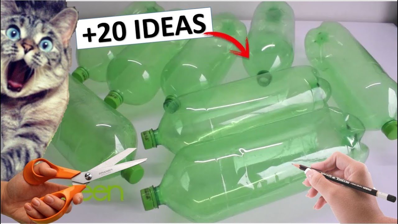 20 MANUALIDADES con BOTELLAS DE PLÁSTICO ♻️ IDEAS CON RECICLAJE ♻️