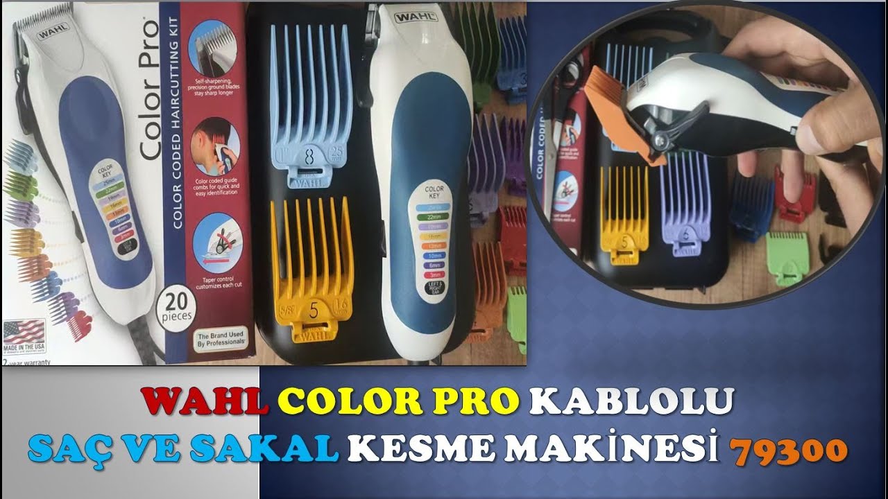 Wahl Color Pro Kablolu Saç ve Sakal Kesme Makinesi 79300-1616 | Wahl Pro inceleme ve paket içeriği