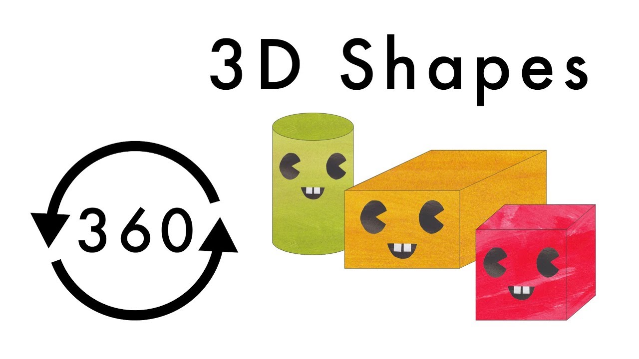 3D Shapes in 360°! 🔵🟠 Learn Geometric Shapes for Kids | Fun Interactive Math Learning